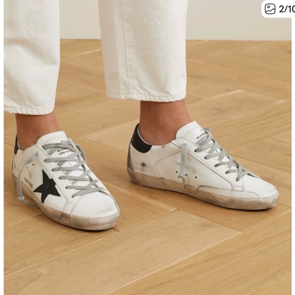 ISO White Sneakers with Black Star